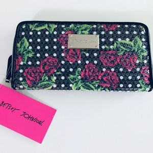 Betsey Johnson Rose Zip Wallet